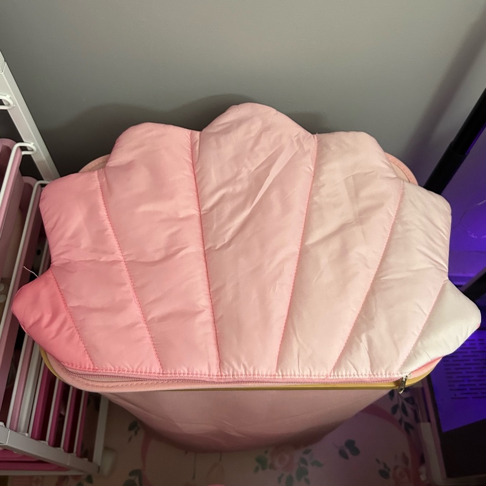 pink seashell laptop case up to 16 inches